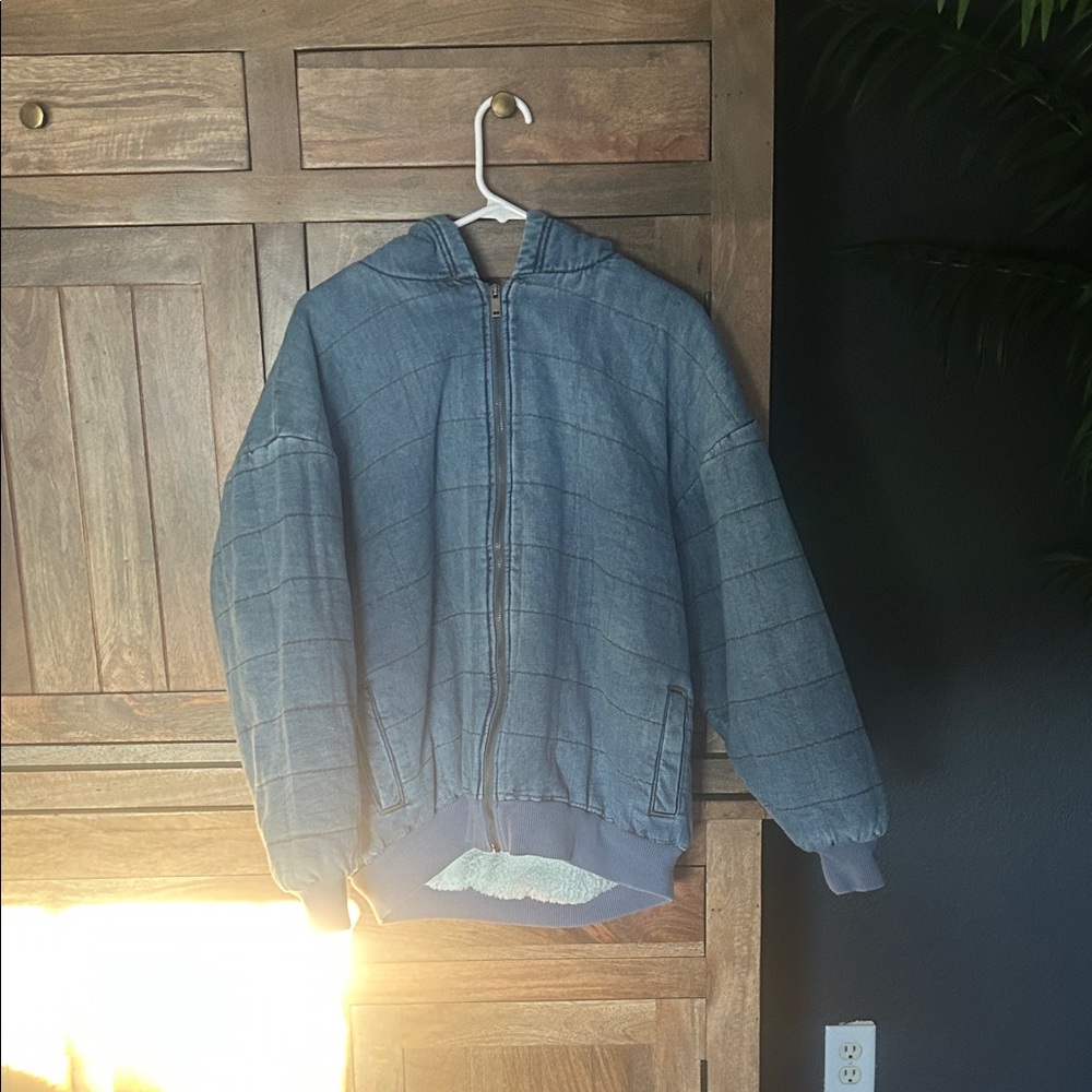 Blue Hooded Jacket